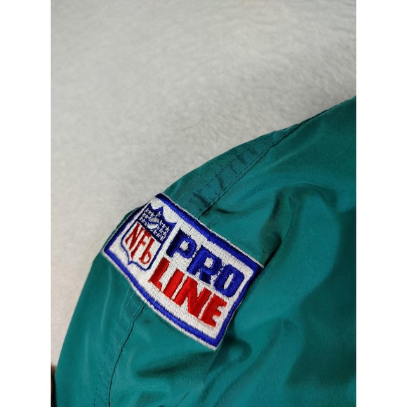Vintage Miami Dolphins Jacket Mens XL Green NFL Football Starter Pro Line 90s - Picture 10 of 15